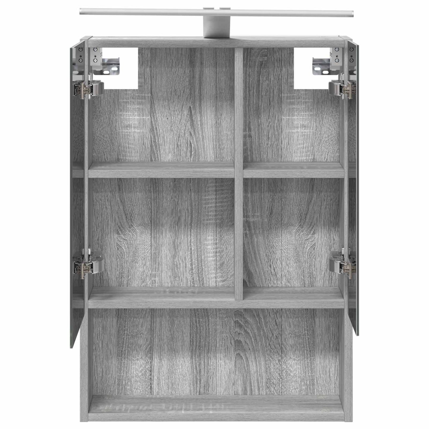 Bathroom Mirror Cabinet with Door Grey Sonoma 50 x 14.5 x 70 cm