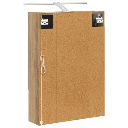 Bathroom Mirror Cabinet Artisian Oak 50 x 14.5 x 70 cm