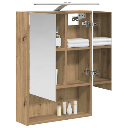 Bathroom Mirror Cabinet Artisian Oak 50 x 14.5 x 70 cm