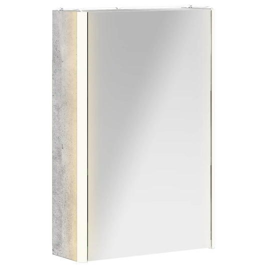 Bathroom Mirror Cabinet Concrete Grey 33 x 11.5 x 50 cm