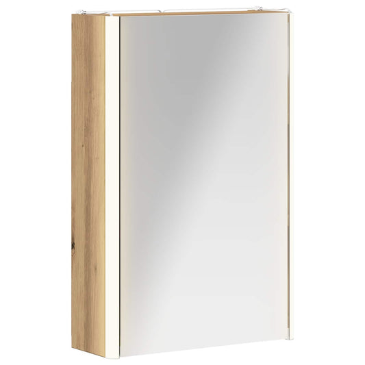 Bathroom Mirror Cabinet Artisan Oak 33 x 11.5 x 50 cm