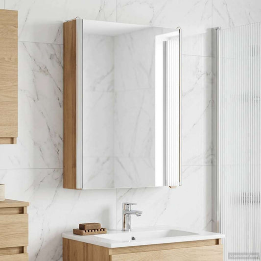 Bathroom Mirror Cabinet Artisan Oak 43 x 11.5 x 60.5 cm