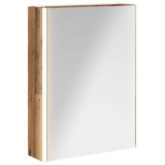 Bathroom Mirror Cabinet Old Wood 53 x 15.5 x 70 cm