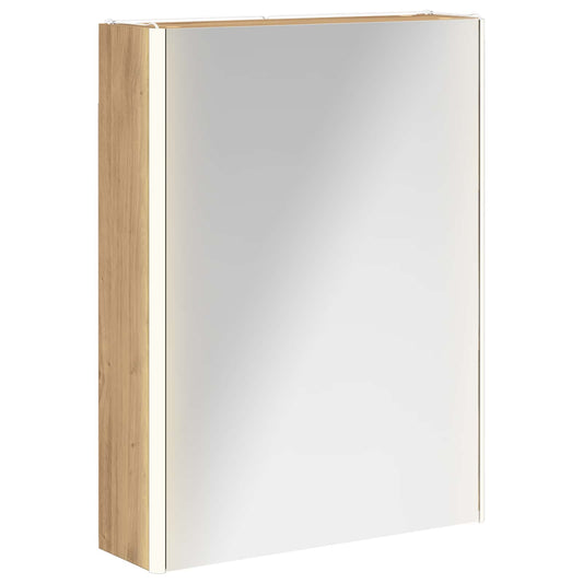 Bathroom Mirror Cabinet Artisian Oak 53 x 15.5 x 70 cm