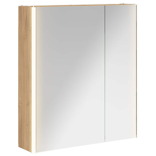 Bathroom Mirror Cabinet Artisian Oak 63.5 x 15.5 x 70 cm