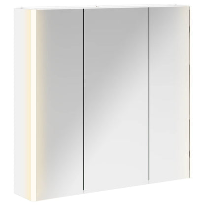 Bathroom Mirror Cabinet with Shelf White 73.5 x 15.5 x 70 cm