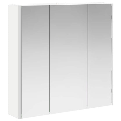 Bathroom Mirror Cabinet with Shelf White 73.5 x 15.5 x 70 cm