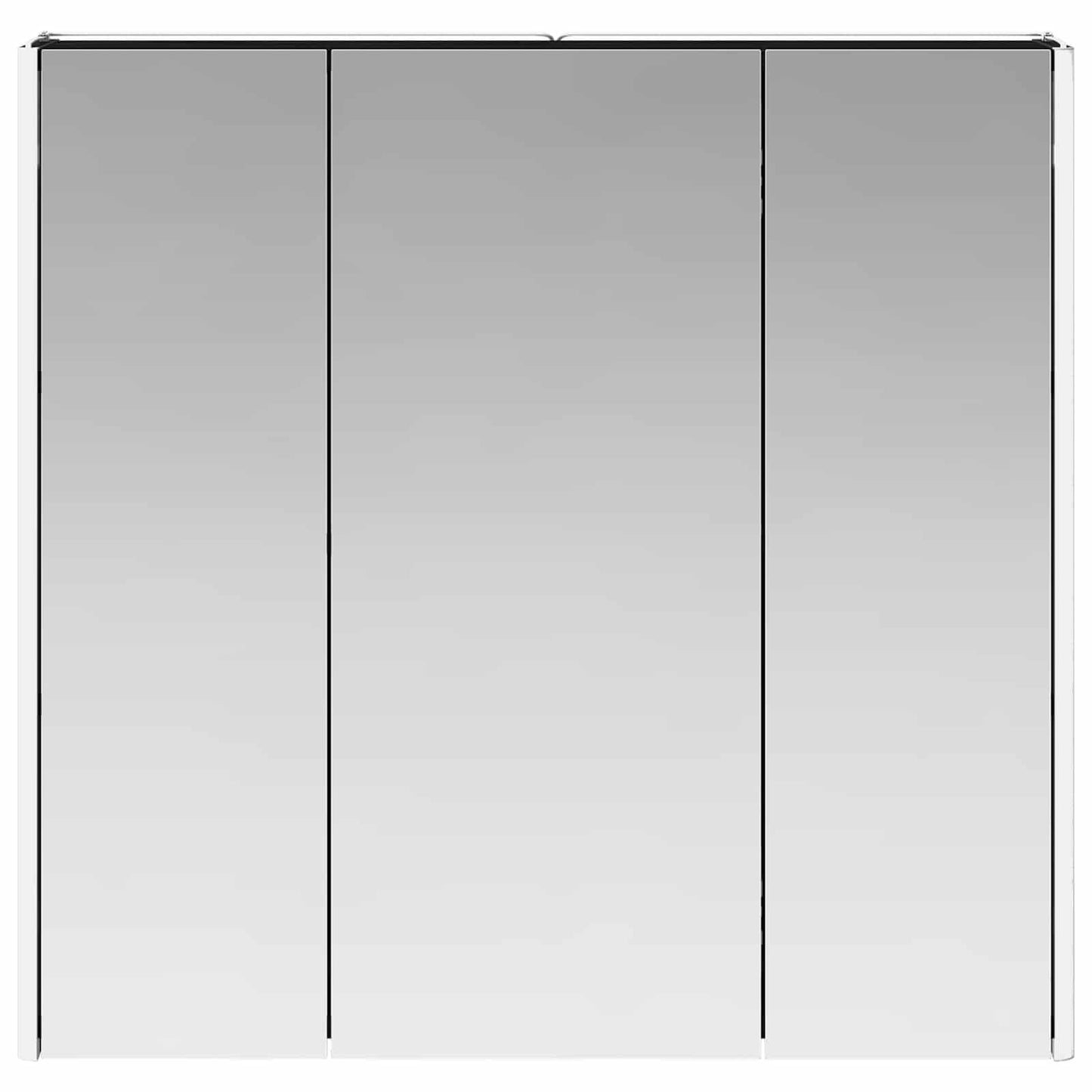 Bathroom Mirror Cabinet with Door Black Oak 73.5 x 15.5 x 70 cm