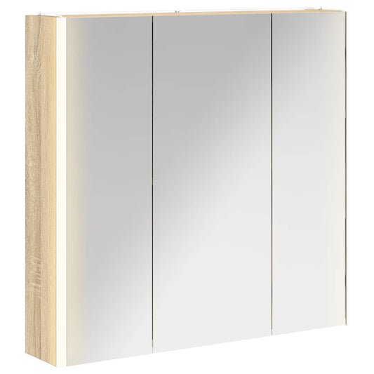 Bathroom Mirror Cabinet Sonoma Oak 73.5 x 15.5 x 70 cm