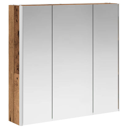 Bathroom Mirror Cabinet with Shelf Old Wood 73.5 x 15.5 x 70 cm