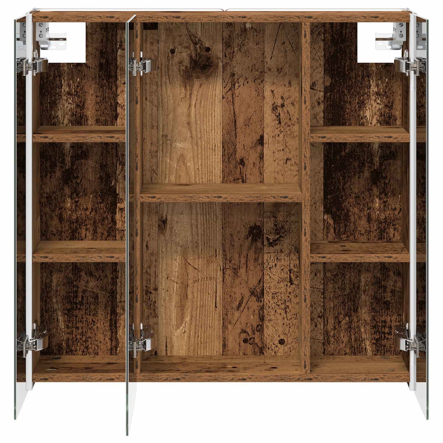 Bathroom Mirror Cabinet with Shelf Old Wood 73.5 x 15.5 x 70 cm