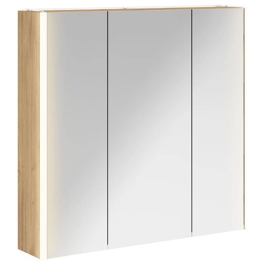 Bathroom Mirror Cabinet Artisian Oak 73.5 x 15.5 x 70 cm