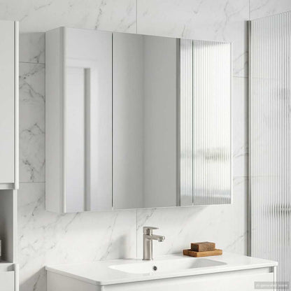 Bathroom Mirror Cabinet White 83.5 x 15.5 x 70 cm