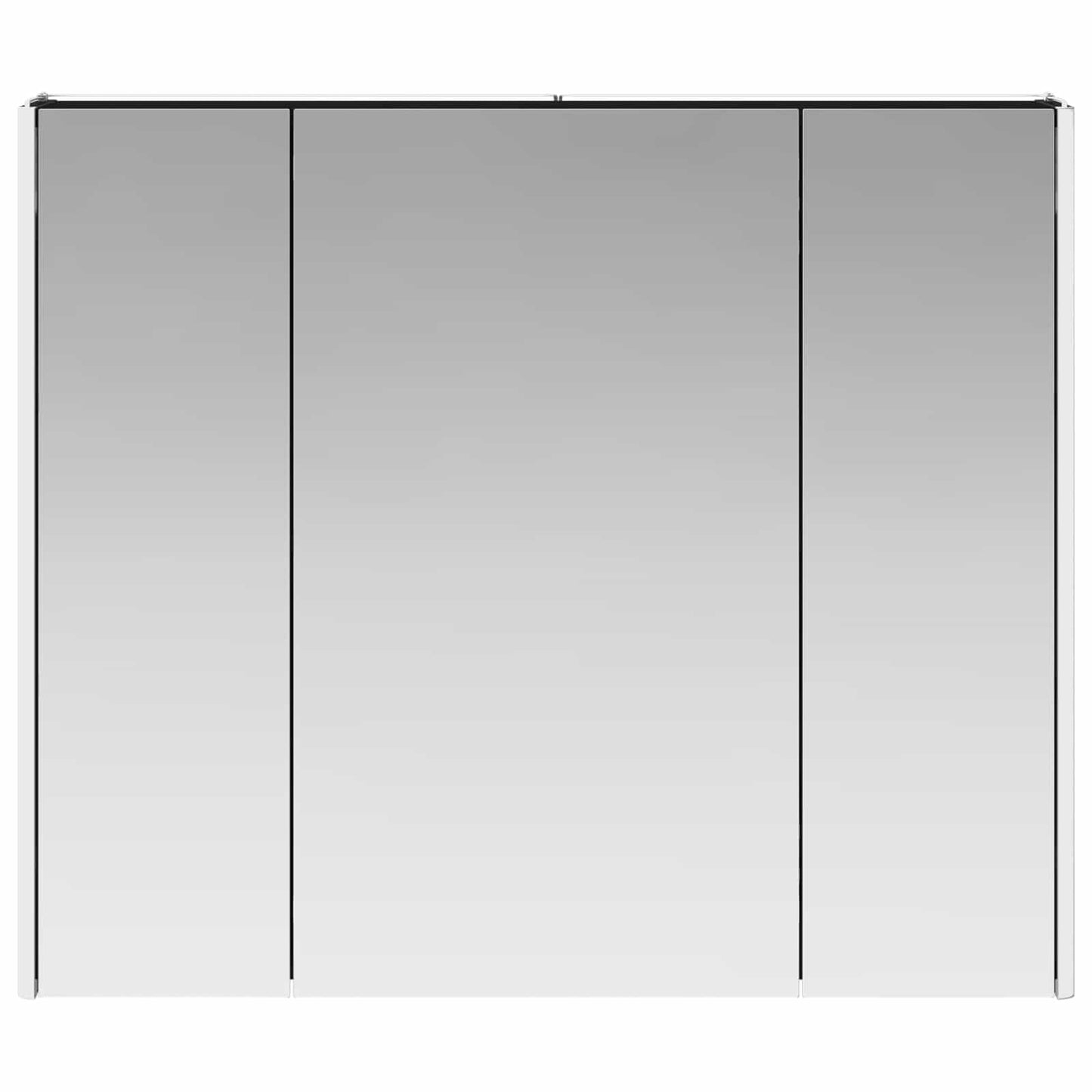 Bathroom Mirror Cabinet Black Oak 83.5 x 15.5 x 70 cm