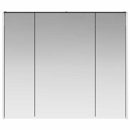 Bathroom Mirror Cabinet Black Oak 83.5 x 15.5 x 70 cm