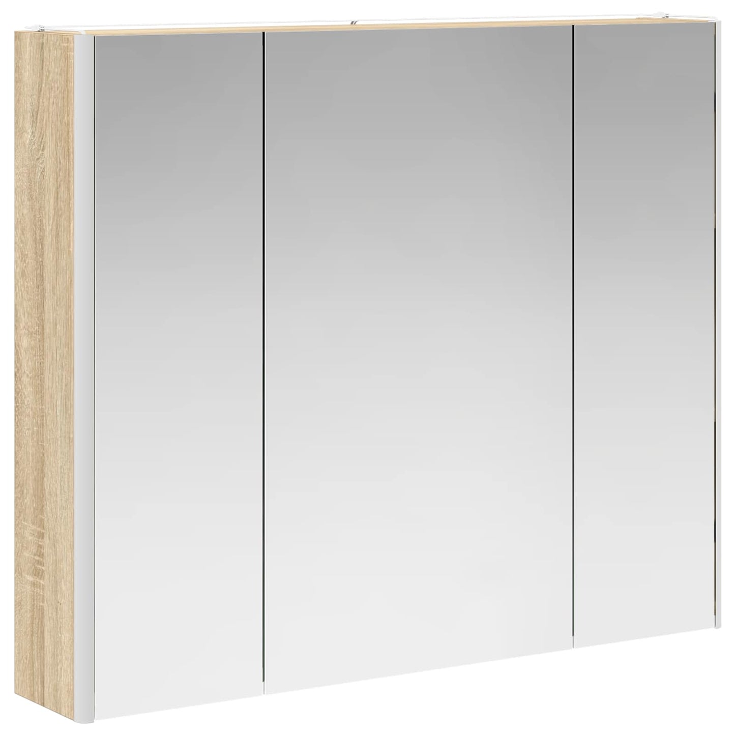 Bathroom Mirror Cabinet Sonoma Oak 83.5 x 15.5 x 70 cm