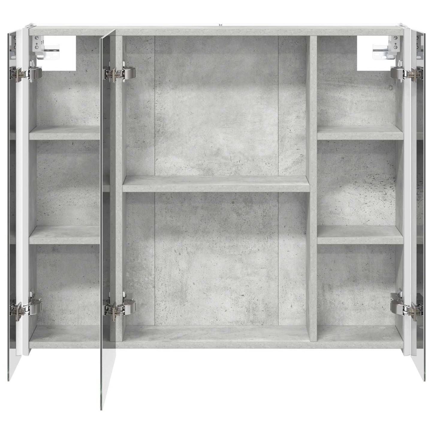 Bathroom Mirror Cabinet Concrete Grey 83.5 x 15.5 x 70 cm