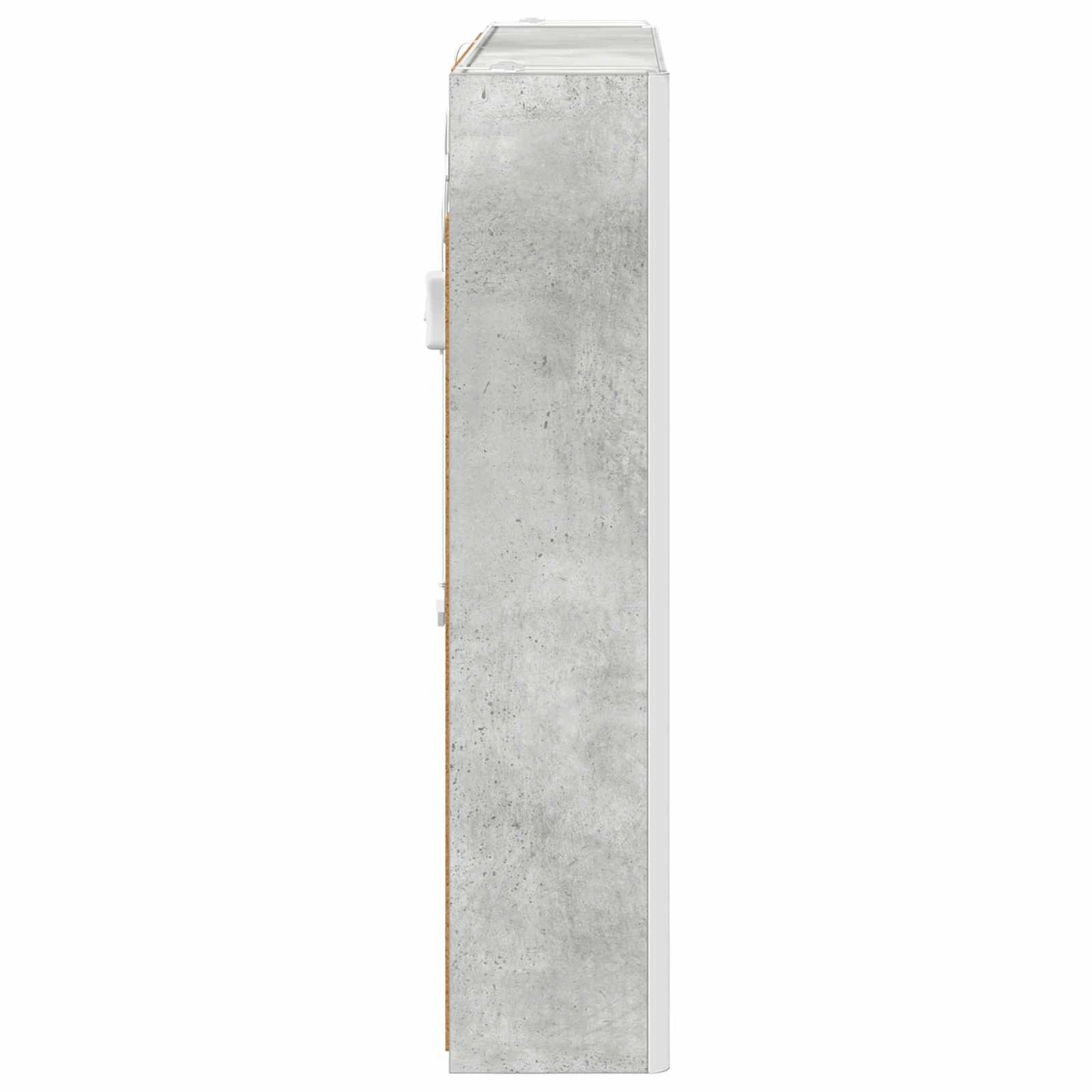 Bathroom Mirror Cabinet Concrete Grey 83.5 x 15.5 x 70 cm