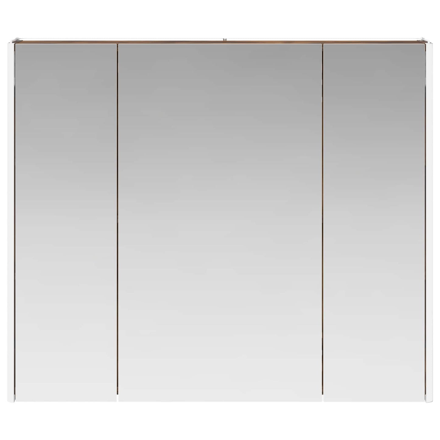Bathroom Mirror Cabinet Smoked Oak 83.5 x 15.5 x 70 cm
