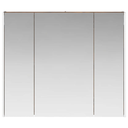 Bathroom Mirror Cabinet Smoked Oak 83.5 x 15.5 x 70 cm