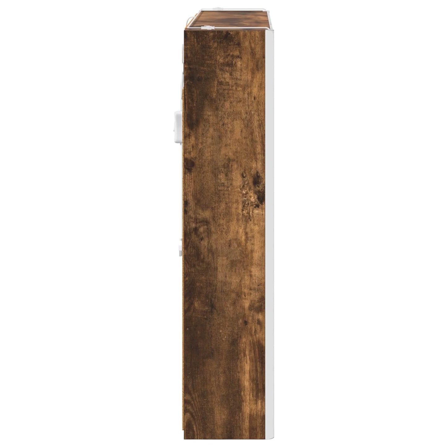 Bathroom Mirror Cabinet Smoked Oak 83.5 x 15.5 x 70 cm