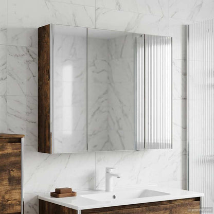 Bathroom Mirror Cabinet Old Wood 83.5 x 15.5 x 70 cm