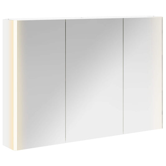 Bathroom Mirror Cabinet White 103.5 x 15.5 x 70 cm