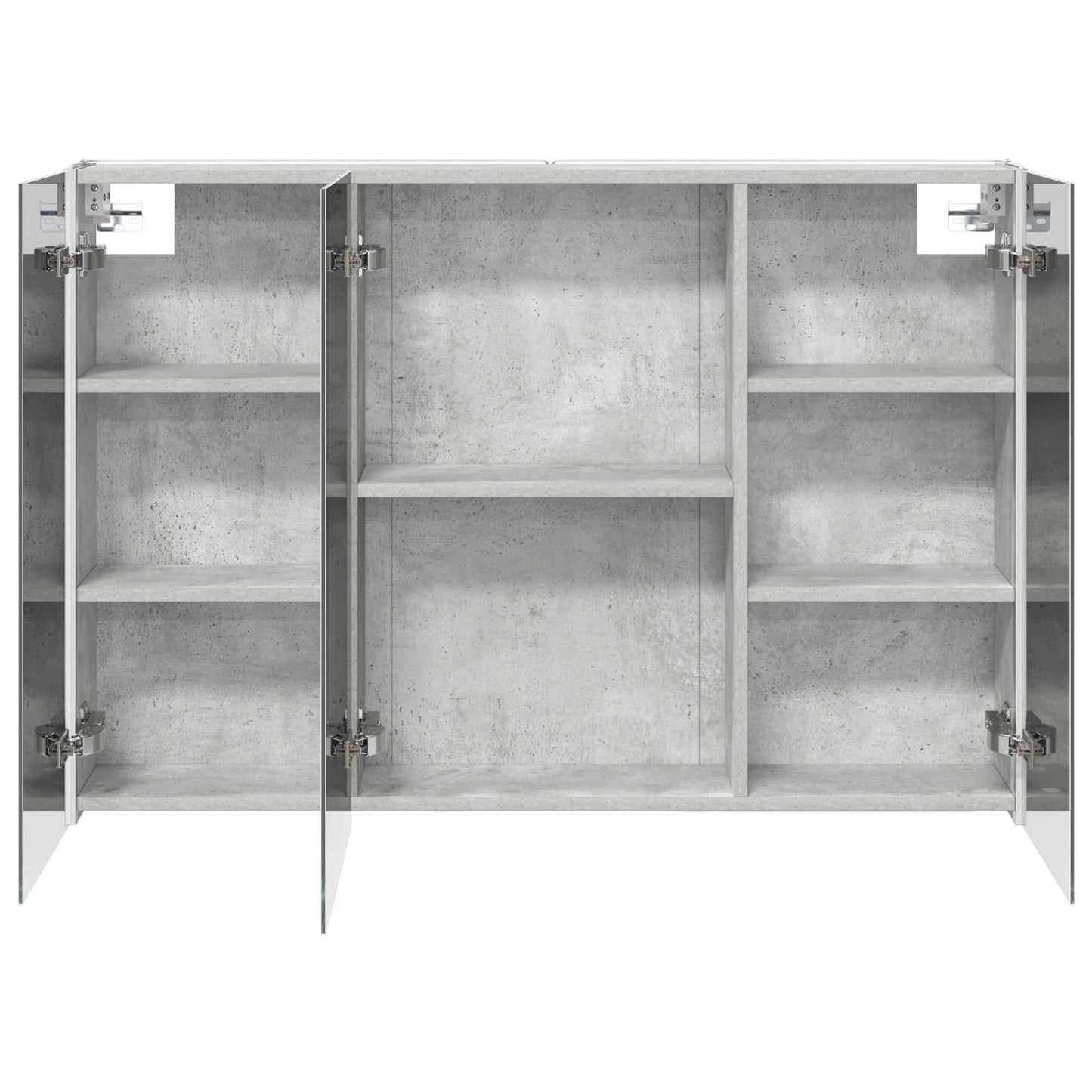Bathroom Mirror Cabinet Concrete Grey 103.5 x 15.5 x 70 cm