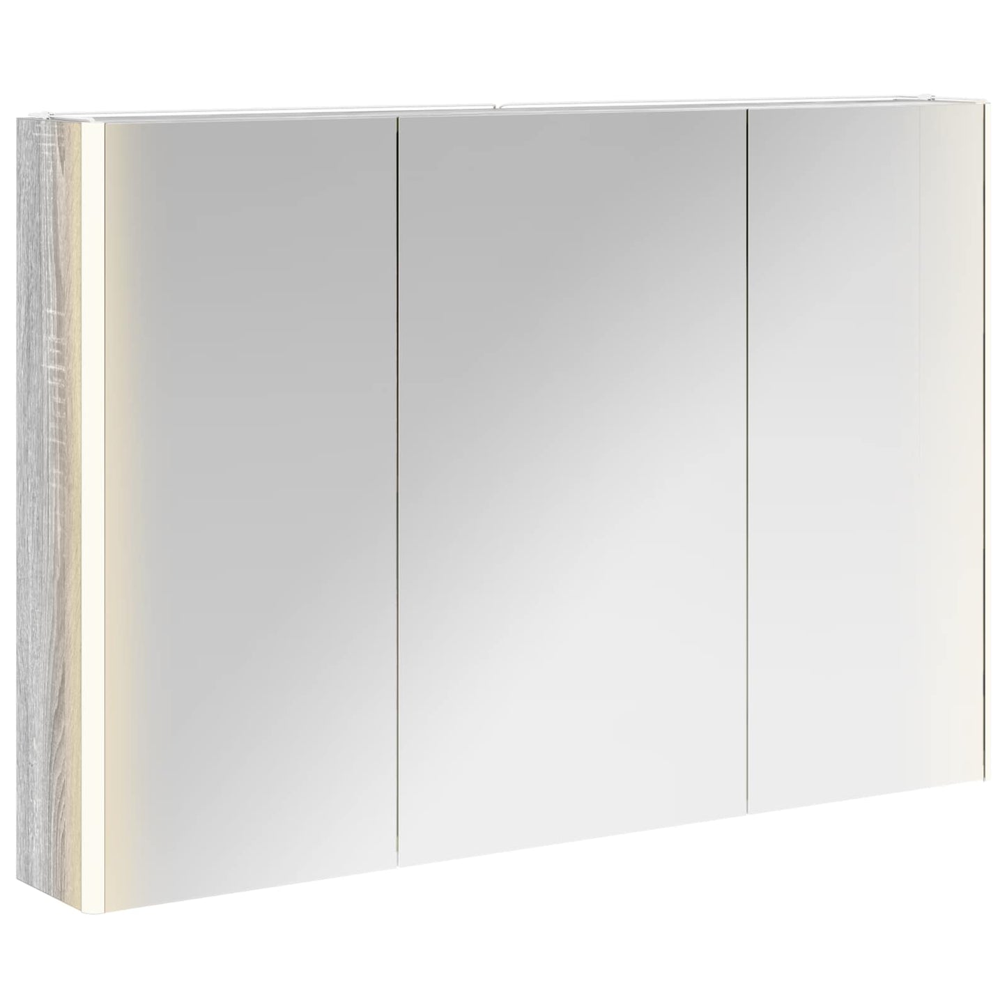 Bathroom Mirror Cabinet Grey Sonoma 103.5 x 15.5 x 70 cm