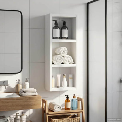 Bathroom Wall Cabinet White 20 x 10 x 50 cm Engineered wood