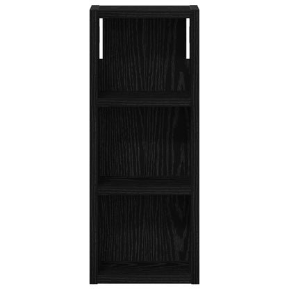 Bathroom Wall Cabinet Black Oak 20 x 10 x 50 cm Engineered wood