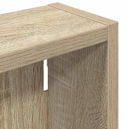 Bathroom Wall Cabinet with Shelf Sonoma Oak 20 x 10 x 50 cm