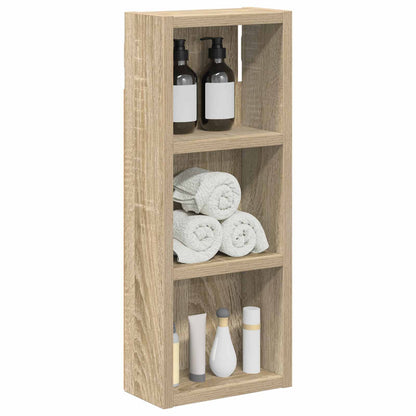 Bathroom Wall Cabinet with Shelf Sonoma Oak 20 x 10 x 50 cm