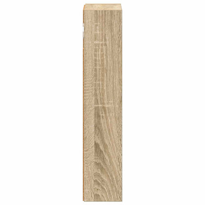 Bathroom Wall Cabinet with Shelf Sonoma Oak 20 x 10 x 50 cm