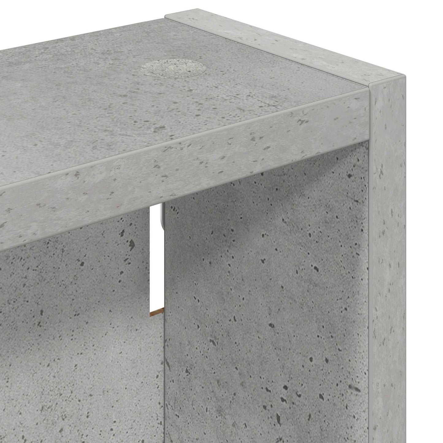 Bathroom Wall Cabinet with Shelf Concrete Grey 20 x 10 x 50 cm