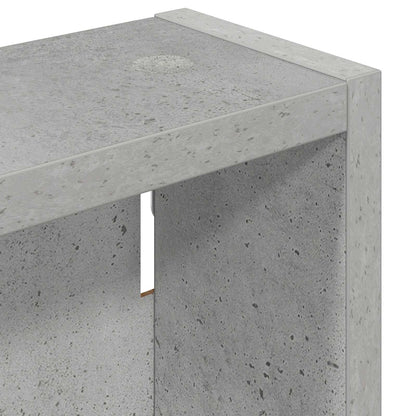 Bathroom Wall Cabinet with Shelf Concrete Grey 20 x 10 x 50 cm