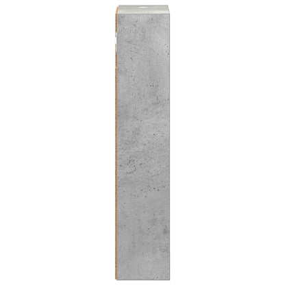 Bathroom Wall Cabinet with Shelf Concrete Grey 20 x 10 x 50 cm