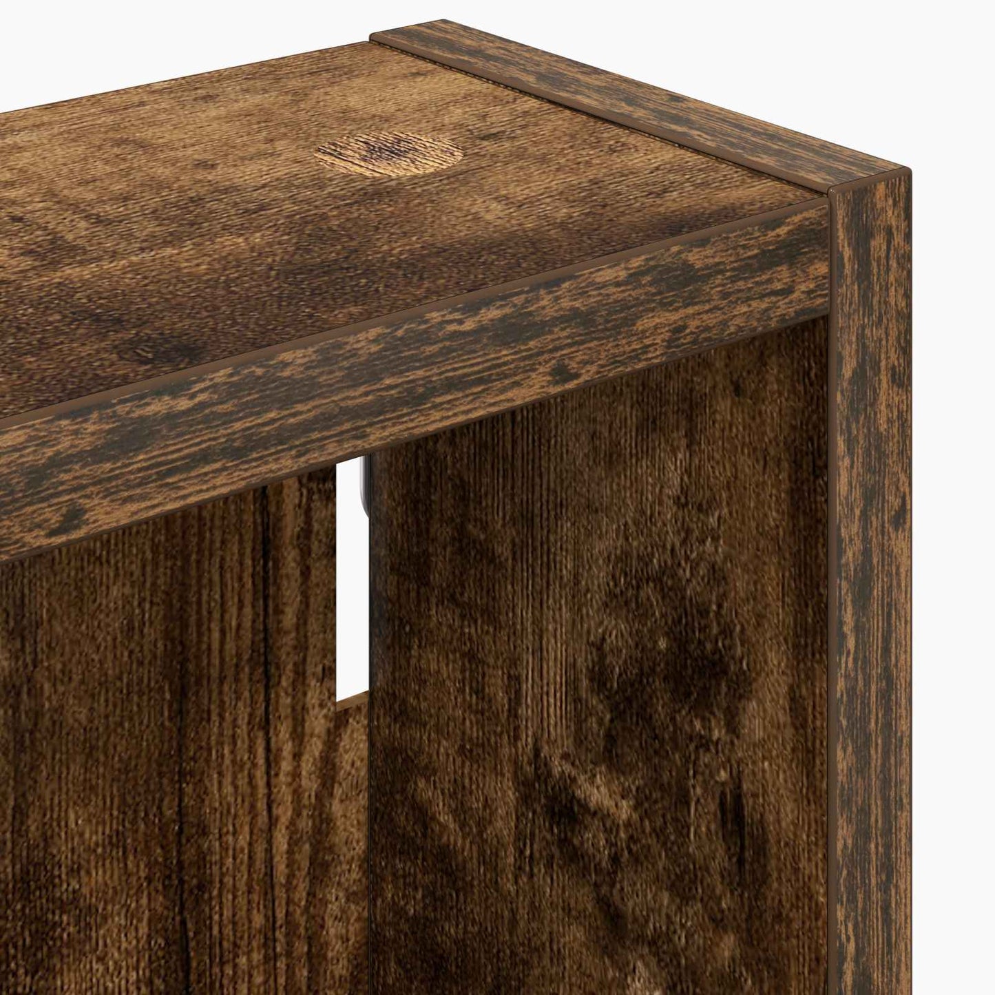 Bathroom Wall Cabinet with Shelf Smoked Oak 20 x 10 x 50 cm