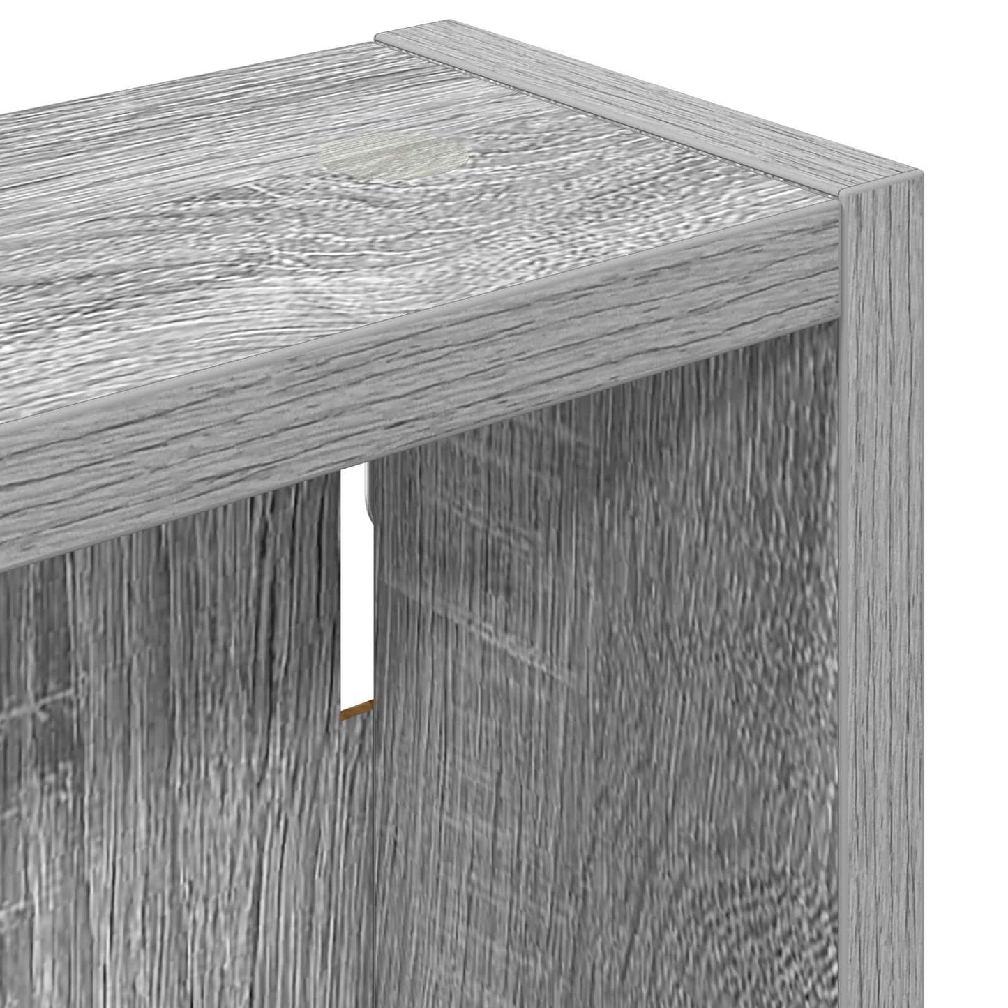 Bathroom Wall Cabinet with Shelf Grey Sonoma 20 x 10 x 50 cm