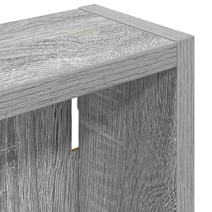 Bathroom Wall Cabinet with Shelf Grey Sonoma 20 x 10 x 50 cm