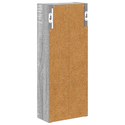 Bathroom Wall Cabinet with Shelf Grey Sonoma 20 x 10 x 50 cm