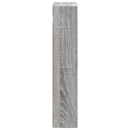 Bathroom Wall Cabinet with Shelf Grey Sonoma 20 x 10 x 50 cm