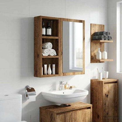 Bathroom Wall Cabinet Old Wood 20 x 10 x 50 cm Engineered wood