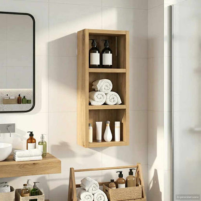 Bathroom Wall Cabinet with Shelf Artisian Oak 20 x 10 x 50 cm