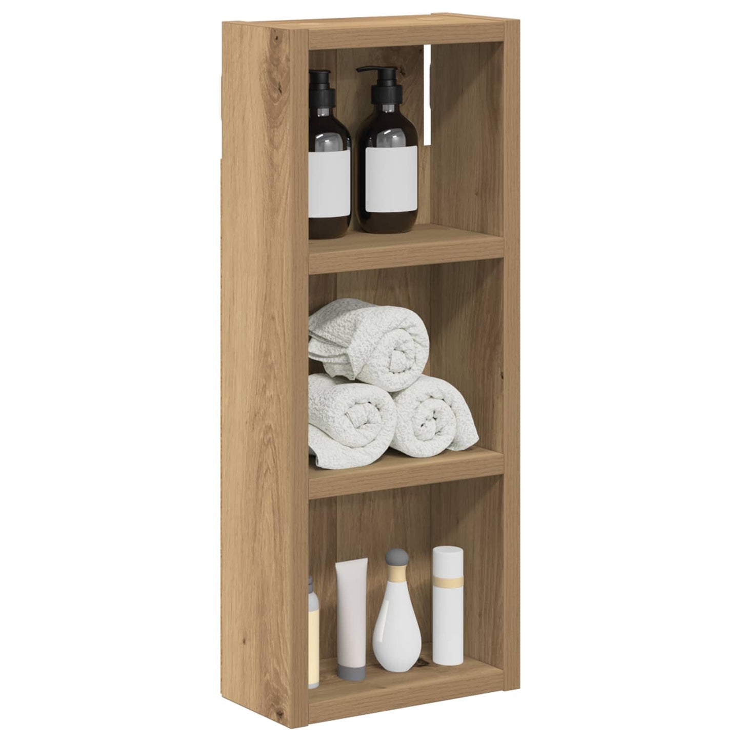 Bathroom Wall Cabinet with Shelf Artisian Oak 20 x 10 x 50 cm