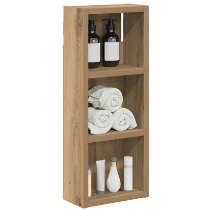 Bathroom Wall Cabinet with Shelf Artisian Oak 20 x 10 x 50 cm