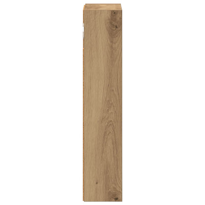 Bathroom Wall Cabinet with Shelf Artisian Oak 20 x 10 x 50 cm
