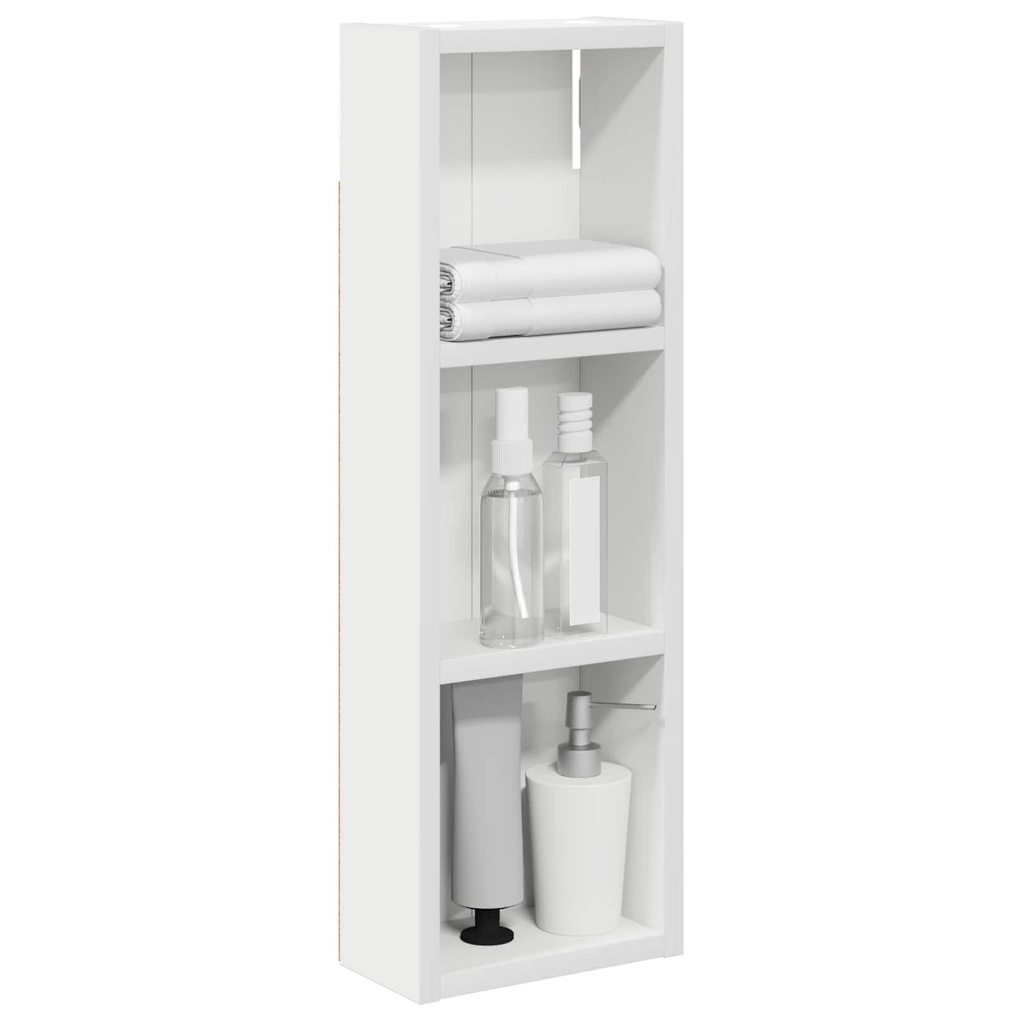 Bathroom Wall Cabinet White 20 x 10 x 60.5 cm Engineered wood