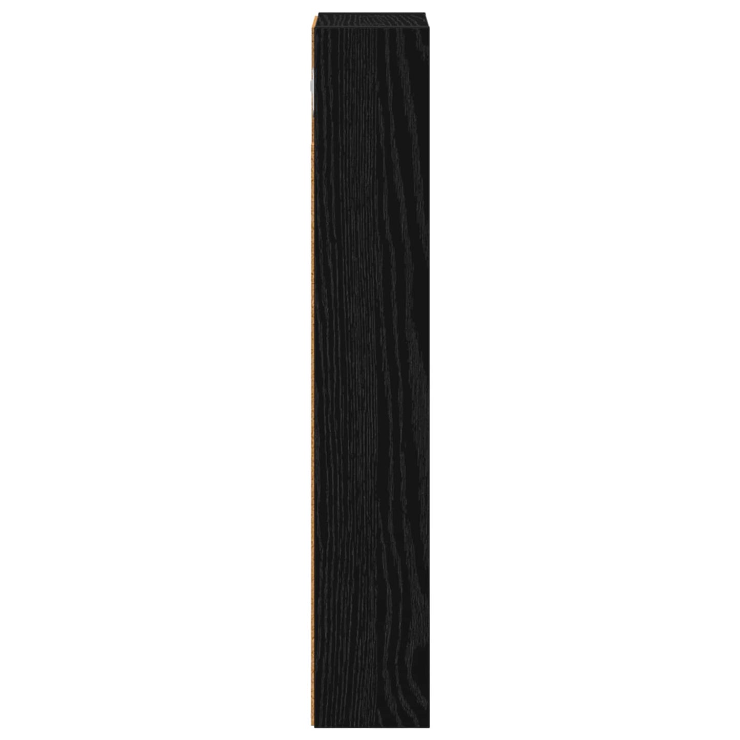Bathroom Wall Cabinet with Shelf Black Oak 20 x 10 x 60.5 cm