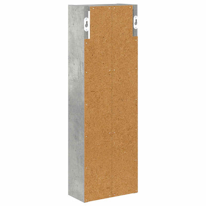 Bathroom Wall Cabinet Concrete Grey 20 x 10 x 60.5 cm